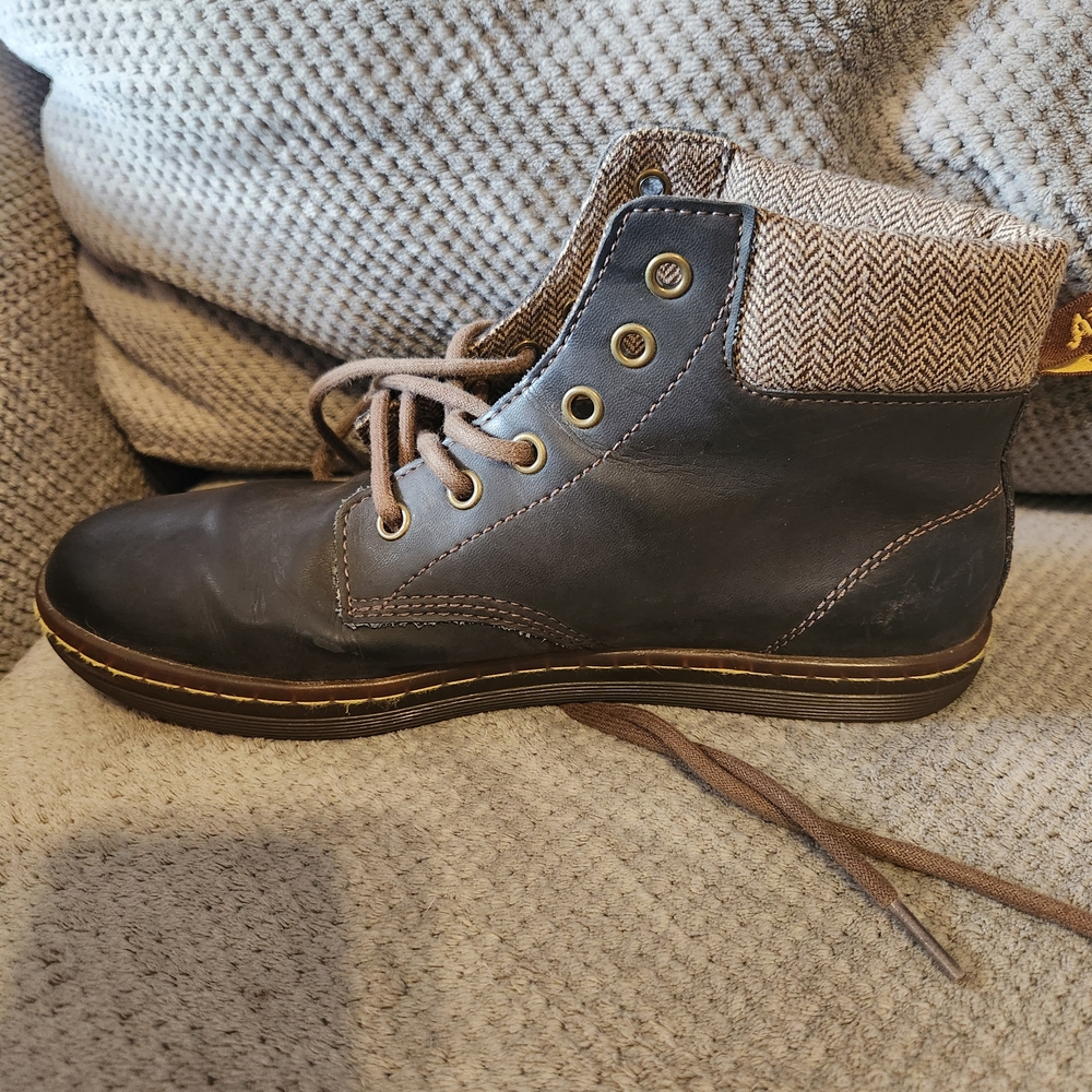Men's Brown Leather Ankle Boots - Picture 4 of 6